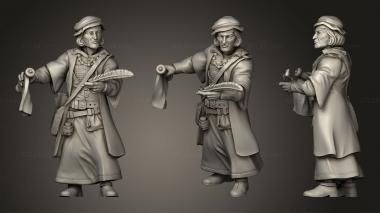 Military figurines Scribe 3d model